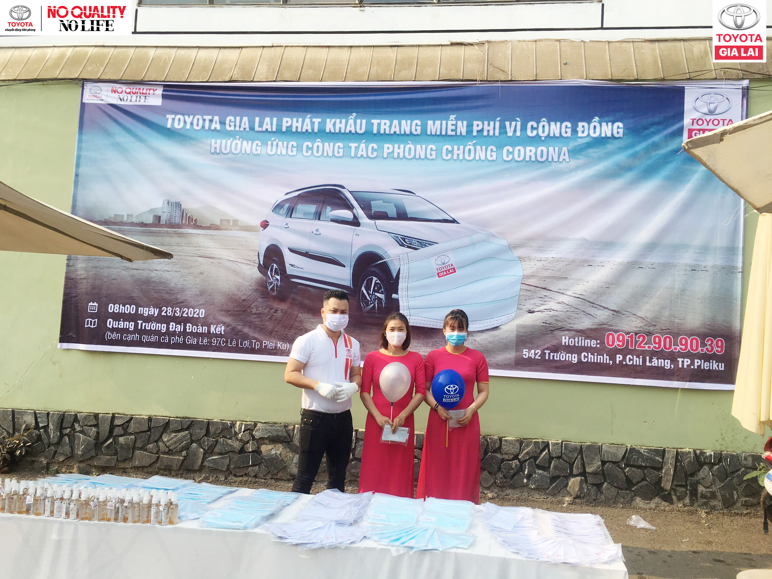Toyota Gia Lai Thuc Hien Phat Khau Trang Mien Phi Vi Cong Dong (2)