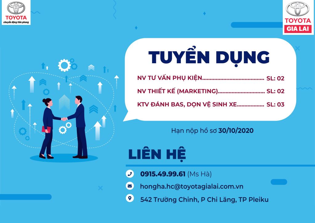 Toyota Gia Lai Tuyen Dung Nhan Su Thang 10
